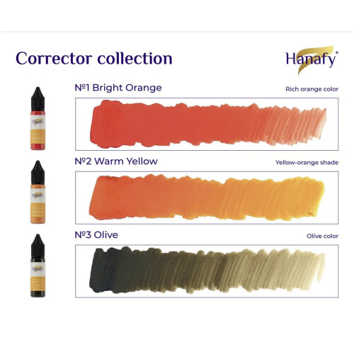 Hanafy Corrector Set – 3 Hybrid Pigments 1