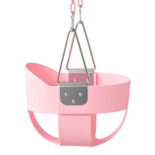 Baby Schommel Roze-Duoku-Laadcapaciteit 136 kg, Stoel met Hoge Rugleuning voor Peuters, Stalen Kettingen met Coating