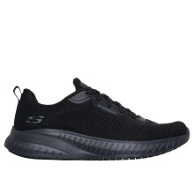 (11 UK, Black) Skechers Mens Squad Chaos Waterproof Work Trainers