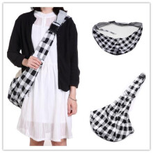 Black and White-(Bottom 60cm)Dog Carrier, Reversible Sling Dog Carrier Shoulder Strap, Adjustable Dog Sling, Puppy Carrier Bag with Collar Hook for