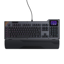 Turtle Beach Command Series KB5 Full-Size Wired Mechanical Gaming Keyboard with 2.4” Touchscreen, Titan Low-Profile Switches, True 8K Polling, RGB