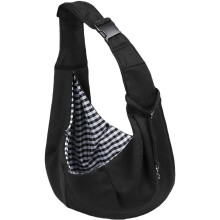 Black-Breathable Dog Cat Carrier Bag Adjustable Dog Sling Bag Pet Travel Shoulder Bag for Small Medium Dog, Pet Supplies, Gift for Dog Owners