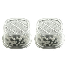 Badewannenfilterkartusche für Alle Duschköpfe Von Badewannen mit Haube, Wasserenthärtungsfilter für Hartes Wasser, 2er-Pack