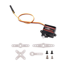 3,7 G Mikrokärnlös Servo 180 Graders Rotation Vit Plastväxel Miniservomotor för RC-Bilflygplan Liten Robot