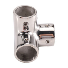 Raccordo Angolare A 3 Vie In Acciaio Inox 316 per Imbarcazioni, Connettore per Tubi, Accessori Marini, Compatibile con Tubi da 22 mm.
