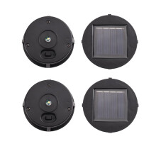 4Pcs Solar Light Replacement Top, Warm Light Waterproof Replacement Solar Light Parts for Outdoor DIY Lanterns