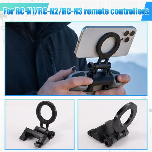 Foldable Magnetic Phone Mount for  RC-N1/RC-N2/RC-N3 Remote Controller, Adjustable Hinge Design Drone Controller 2