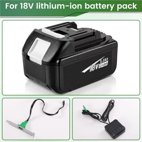 Desktop PC External Power Reset Button 4-Port USB3.0 Hub One Touch  Off Extension  for Computer Case Repair 1