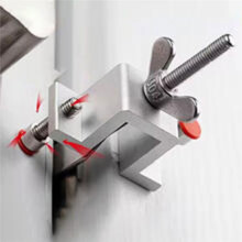 Door Lock Portable Dual Nut Adjustment Body Hotel Door Locks Self-Defense Door Stop Travel Anti-Theft