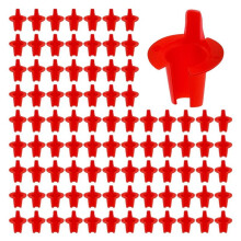 100Pcs 5/16" FMC Cable Connectors - Red Short-Circuit Proof Wire Nuts for 14/2 to 12/2 Gauge Electrical Cables