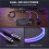 Cabo Trançado 2 em 1 de 1,5 M para Teclado e Mouse com Iluminação RGB Gradiente para Jogos 5