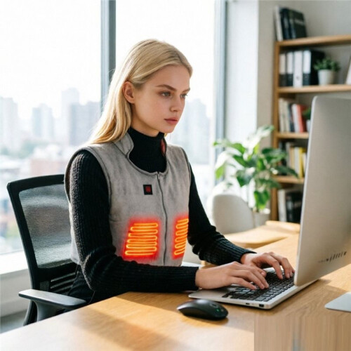 USB Heated Heated Shawl 3 Temperature Settings Protective Shoulder Blanket Heating Vest Wrap Heat-Resistant 2