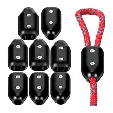 Lot de 8 Serre-Cordes Réutilisables en Plastique de 1/2 Pouce, Adaptés Aux Cordes Tressées en Nylon de 9 à 10 mm