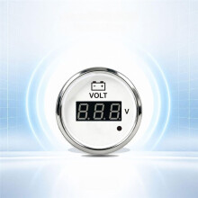 LED Digital 2" 52mm Voltmeter 9-32V Voltage for Universal Petrol Car Boat Yacht Marine