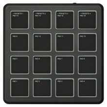 Tragbarer 16-Pad-MIDI-Controller, Beat-Pad-MIDI-Keyboard für Musikproduktion und Arrangement