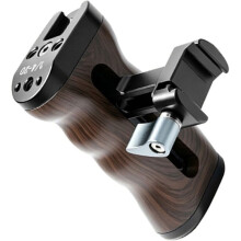 Empuñadura Lateral para Cámara Réflex con Soporte de Madera y Abrazadera NATO de 1/4 para Jaula de Cámara para para para , Ideal
