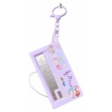 Electronic Piano Keychain Cartoon Animal with Induction Rod Bag Pendant Keychain Design Keyring Pendant Gift Purpler