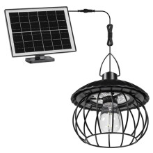 Solar-Hängeleuchte im Kronleuchter-Stil für Schuppen - Automatische Dämmerungsfunktion ein/Aus - für Innen- und Außenbereich Scheune, Terrasse,