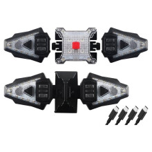 Bike Tail Light with Turn Signals, Split USB Rechargeable Bike Turn Signal Front and Back, Wireless Bicycle Turn Signals