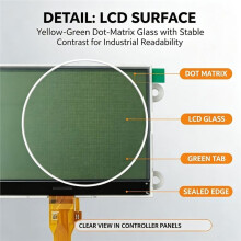 COG240128 4,8-Zoll-LCD-Display mit PunkTMatrix-Grafik Als Ersatzbildschirm für Deepsea Controller X4 7300/7500/6500 Generator