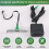 Desktop PC External Power Reset Button 4-Port USB3.0 Hub One Touch  Off Extension  for Computer Case Repair 5