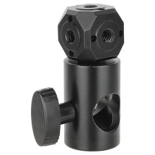 Magic Cubic Mount to Light Stand Adapter 1/4 3/8 Versatile Tripod Screw Hole Adapter for Camera Monitor Microphone