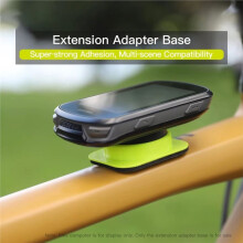 Montageverlengstuk voor Racefietsen, Mountainbikes en Gravelbikes, Inclusief Basis voor Fietscomputer/Fietsverlichting/Telefoon/Actioncamera met