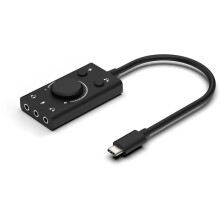 Type-C Geluidskaart Audio-Interface Externe 3,5 mm Microfoon Audio-Adapter Geluidskaart voor Laptop Headset USB-C Geluidskaart