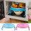 Folding Microwave Tray Foldable Microwave Plate Stacker Rack Holder for Oven Plates and Bowls 4