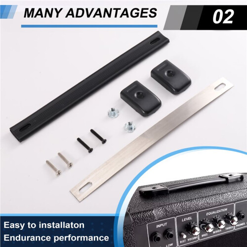 Single-Hole Rubber Handle for Guitar Speaker Cabinet Power Amplifier Carrying Handle A 2