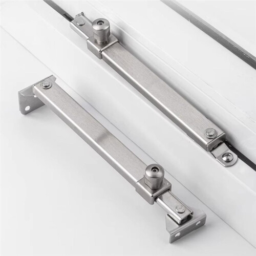 Stainless Steel Telescopic Sliding Window Limiter & Support - Wind-Resistant Security,Window Opening Limiter Flat Leg 2