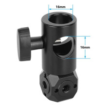 Magic Cubic Mount Adapter für Lichtstativ 1/4" und 3/8" Vielseitiger Stativgewindeadapter für Kamera, Monitor und Mikrofon