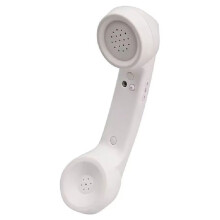Słuchawka Telefonu Retro z , Bezprzewodowy Odbiornik Telefoniczny, Wygodne Połączenia do Różnych Telefonów Komórkowych, Biały