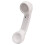 Telefono Retrò Compatibile con , Ricevitore Telefonico Wireless, Chiamate Comode per Vari Telefoni Cellulari, Colore Bianco 1