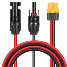 Kabel Połączeniowy 12AWG do -XT60 Żeński do Paneli Słonecznych, Zewnętrznych Elektrowni, Kamperów i Ładowania