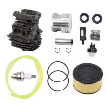 44mm Cylinder Piston Kit with Maintenance Accessories, Replacement for MS251 Chainsaw Engine Repair Parts