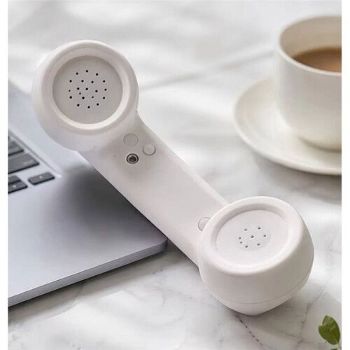 Ricevitore Telefonico Wireless Retrò Compatibile con  per Chiamate Comode con Vari Telefoni Cellulari, Colore Nero 1