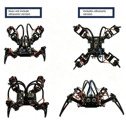 Programmable Quadruped Bionic Spider Robot Kit ESP32 Wireless Crawling Robot Obstacle Avoidance Robotic Non-Ultrasonic 2