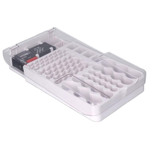 Battery Tester & Organizer Box - Digital Capacity Checker for AA AAA C D 9V Batteries, LCD Display