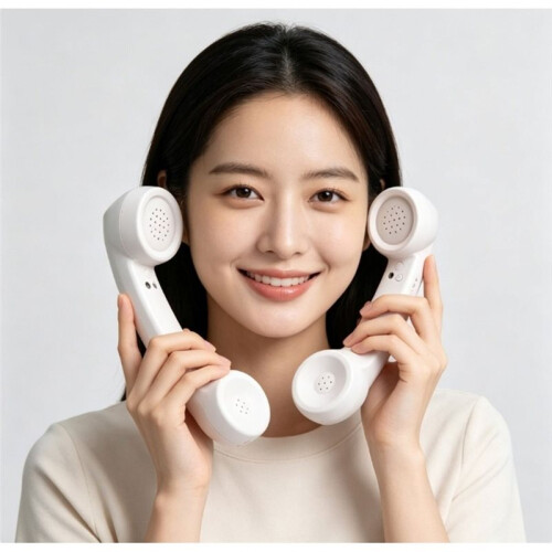 Ricevitore Telefonico Wireless Retrò Compatibile con  per Chiamate Comode con Vari Telefoni Cellulari, Colore Nero 2