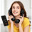 Ricevitore Telefonico Wireless Retrò Compatibile con  per Chiamate Comode con Vari Telefoni Cellulari, Colore Nero 5