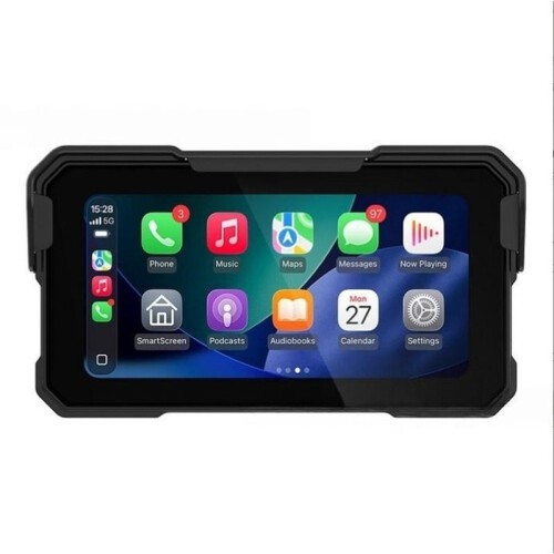Painel de Instrumentos Digital Portátil de 6,25 Polegadas com GPS, Compatível com CarPlay, Moto e para Android Auto, para Motocicletas. 2