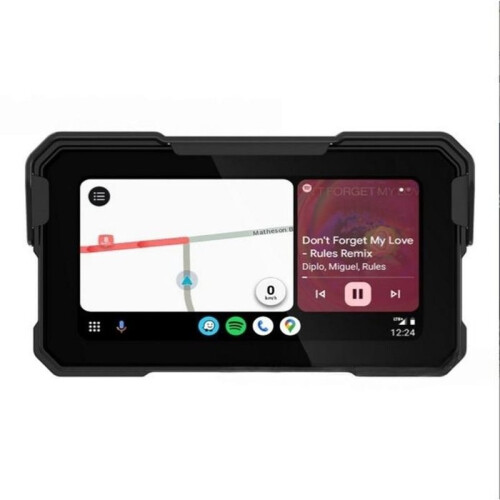 Painel de Instrumentos Digital Portátil de 6,25 Polegadas com GPS, Compatível com CarPlay, Moto e para Android Auto, para Motocicletas. 1