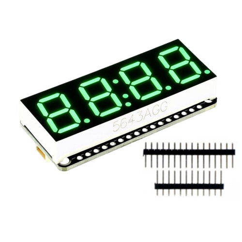 0.56inch 4-Bit 7 Segment LED Display Module with Clock HT16K33 Driver Chip for Digital Clock Countdown Timer C 1