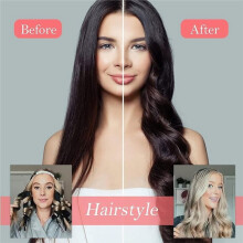 2 Pack Heatless Curls Headband Adjustable Heatless Hair Curler, Removable Claw Design No Heat for Curls Wave