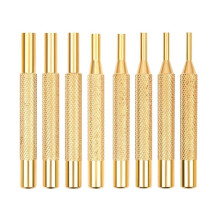 Conjunto de 8 Punções de Latão para Remoção e Reparo, com Encaixe para Pino de Latão de 1/8" A 5/16"