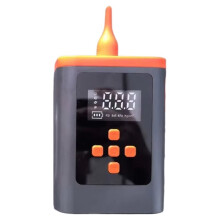Pompa Elettrica Portatile 2 In 1 per Palloni e Pompa per Palloncini Lunga 260 cm per Palloni Sportivi, Decorazioni per Feste, Nero e Grigio