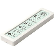 Gabinete SSD M.2 NVMe 10Gbps M.2 para USB 3.2 Tipo C com Display Digital Inteligente para SSD Externo Branco