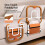 Levede Bed Rail Foldable 2 Handle Adjustable Height Non-Slip Grip Pocket Orange 3