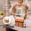Levede Bed Rail Foldable 2 Handle Adjustable Height Non-Slip Grip Pocket Orange 11